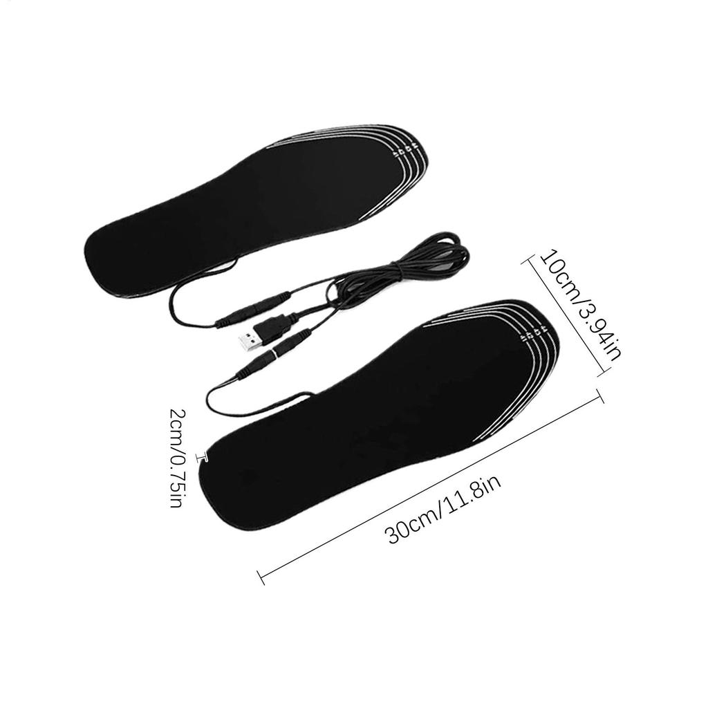 35-45 Code Heated Insoles Cuttable Breathable Feet Warming Pad Outdoor Sports Heating Insole for Winter SkiersOutdoor Hiking