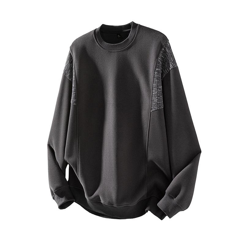 New Autumn Style Round Neck Sweatshirt for Men's Loose Large Size Japanese Top