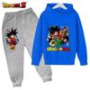 New Dragon Ball Hoodie Kids Spring Sportswear Boys and Girls Goku Sweatshirt Boys Clothes Girls Set Hoodie Pantsuit Children Y2K