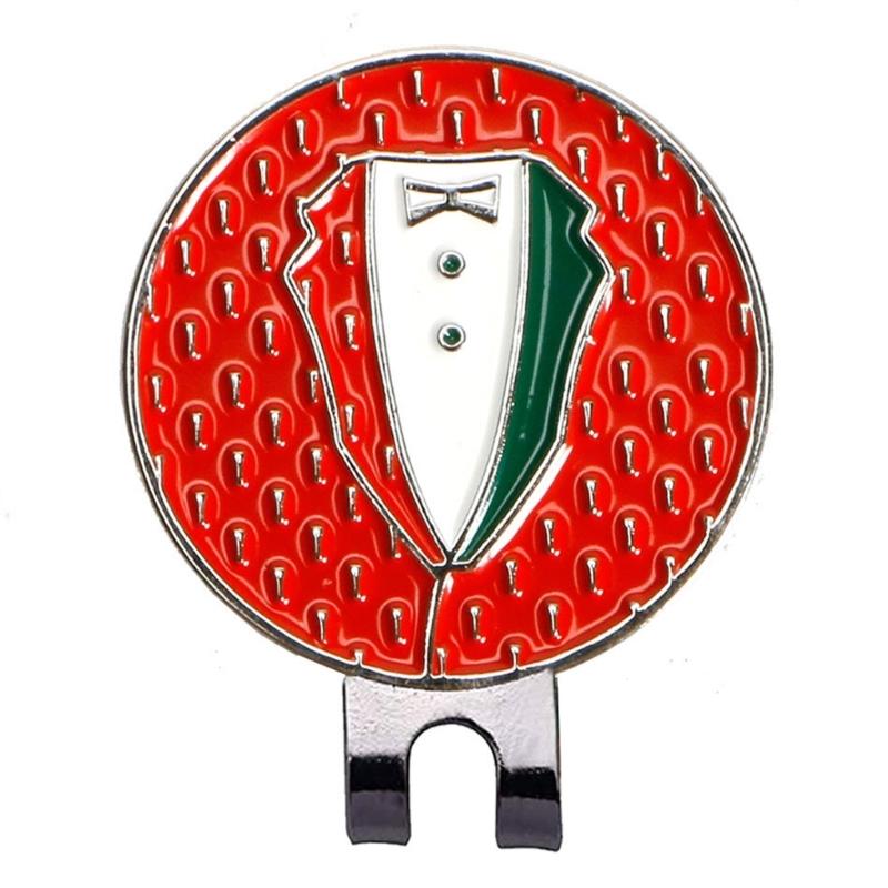 Golfball Markers Magnetic Hat Clip Suit Clothing Pattern Golfs Hat Clips Golfs Caps Clips Markers Gift for Golfs Lover