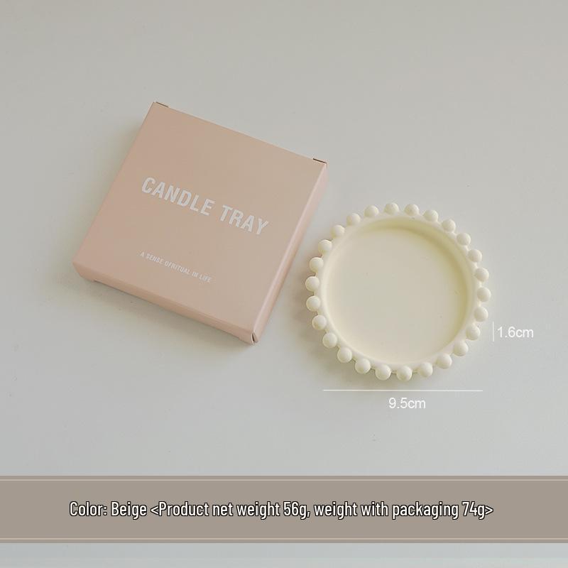 

Cross-Border Creative Gypsum Candle Holder: Handmade Aromatherapy Tray