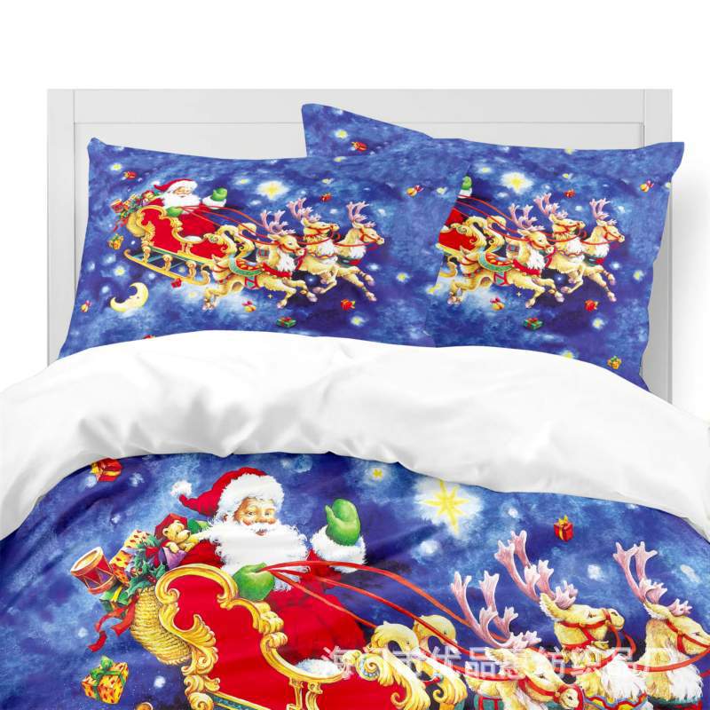 Bedding Three-Piece 3D Digital Printing Christmas