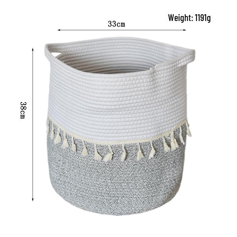 Woven Round Basket: Flower Pot, Storage, Home Decor, Laundry