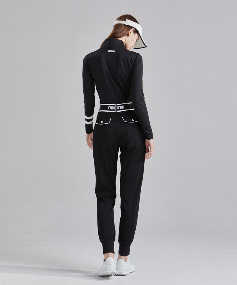 CHUCUCHU Cbefw-Pt001W Piping Banding Jogger Pants