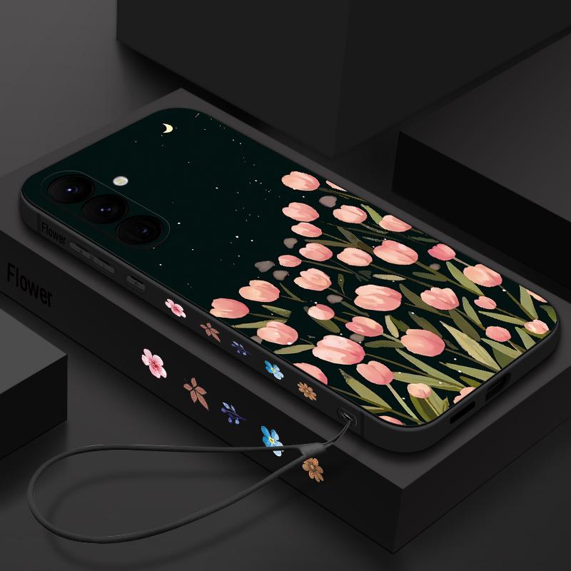 Cartoon Daisies Flowers Case For Samsung Galaxy S26 S25 Ultra S24 S23 S22 Plus S21 FE A15 A16 A17 A35 A36 A54 A55 A56 5G Soft Cover