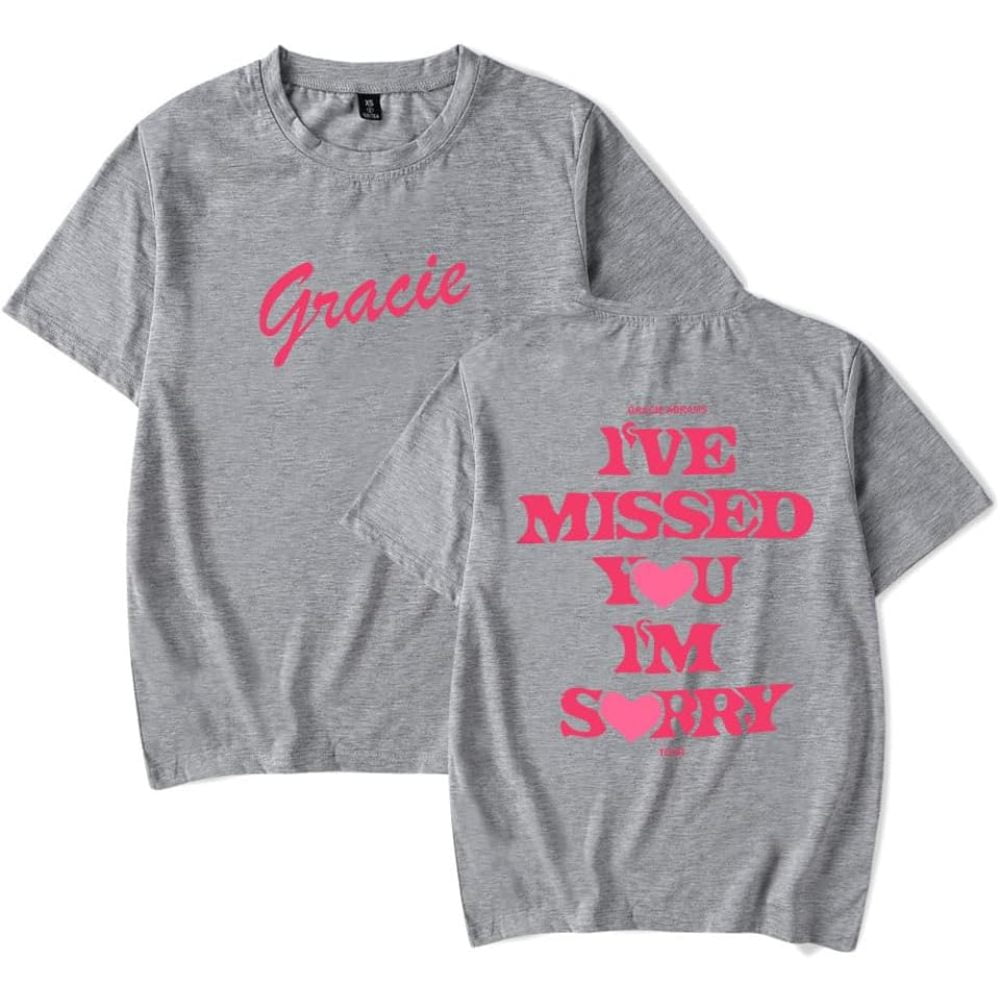 Gracie Abrams Te Perdido, Soy Lo Siento Merch, Camiseta De Manga Corta, Top Unisex De Moda Con Cuello Redondo