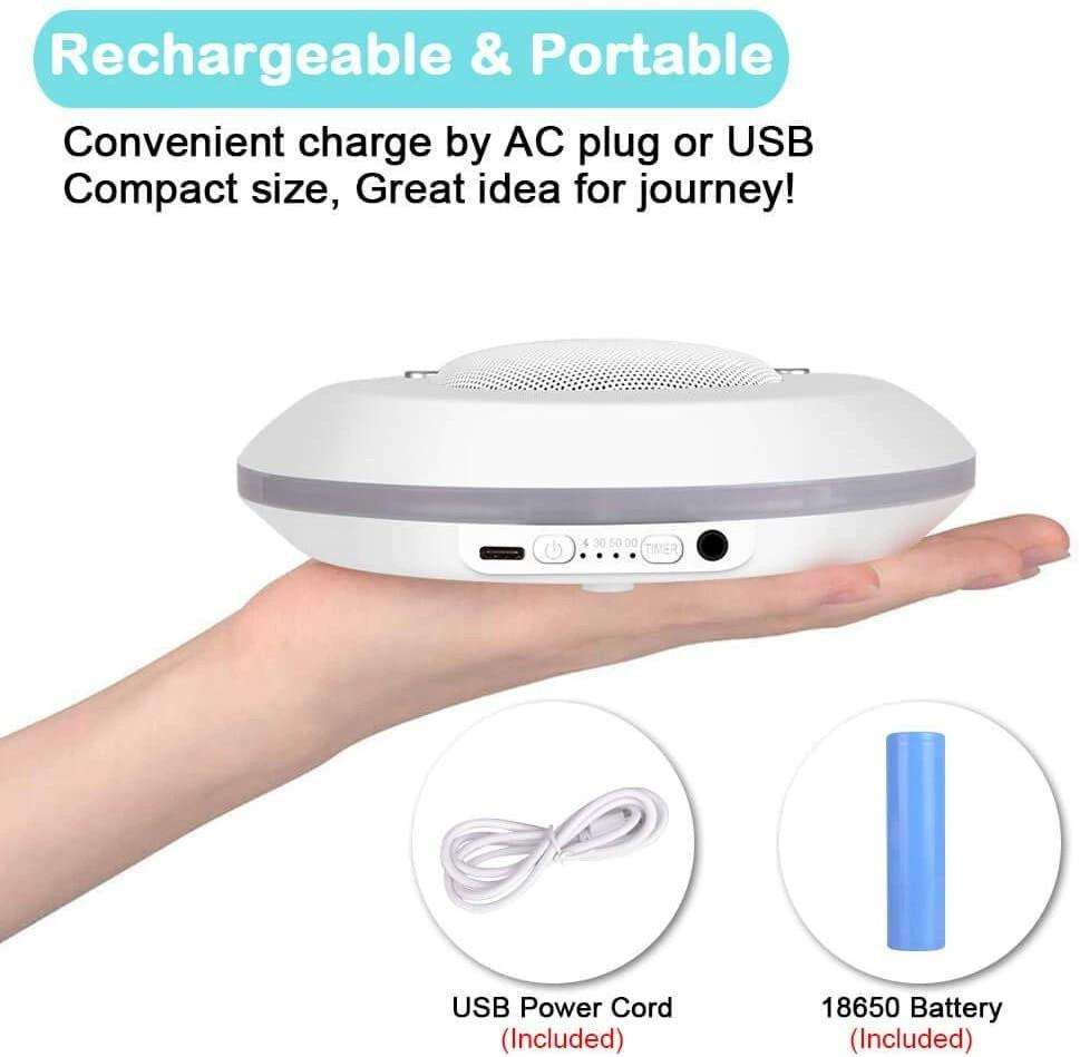 Baby Sleep Sound Machine & Night Light Soother