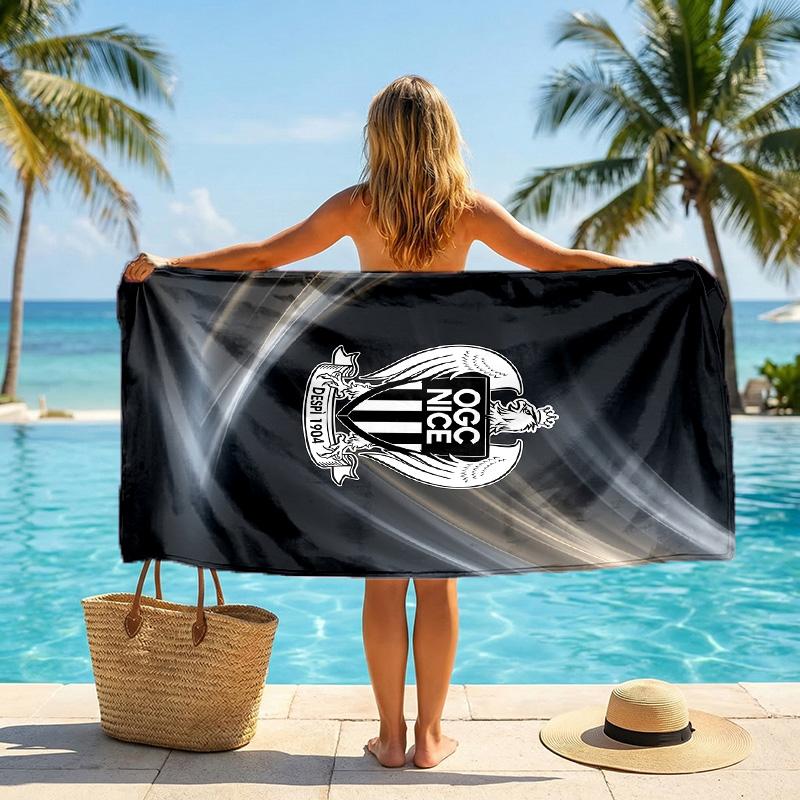 OGC Nice FC print Quick Dry Beach Towel Microfiber Absorbent Portable Travel Swimming Towel