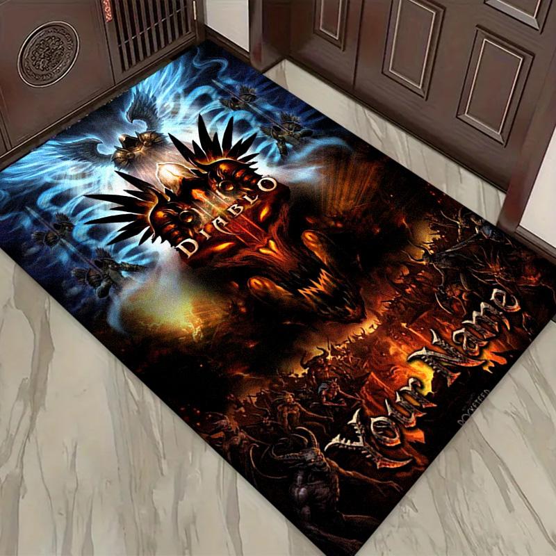Name Custom Diablo Carpet Rug for Living Room Bedroom Home Sofa Decoration,Kids play Non-slip Floor Mat