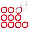 10Pcs Glass Jar Gaskets Replacement Silicone Seals Airtight Gasket Sealing Rings for Jar Lids for Preserving Jars