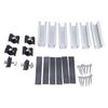 6Pcs Portable Sturdy Aluminum Solars Panel Brackets Accessory for Easy Installation On Flat Pitched Cement Tile Roofs