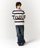 SLOWACID Hairy Stripe Pullover Knit [Ivory]