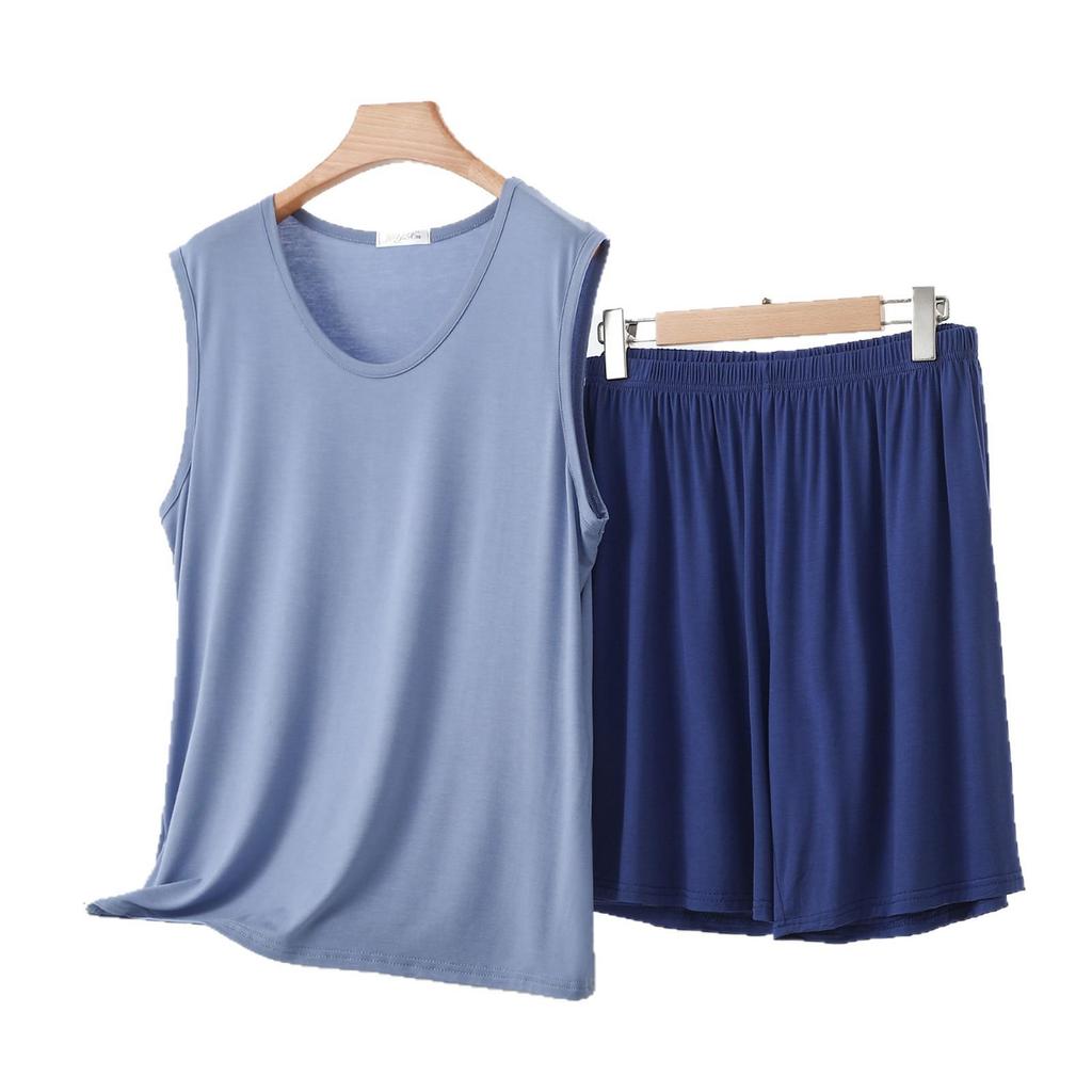 Women's Modal Pajama Set: Sleeveless Tank Top & Loose Shorts, Summer-Weight Plus Size Homewear
