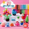 36-Color Super Light Modeling Clay Set for Kids - DIY Creative Playdough & Pottery Toy