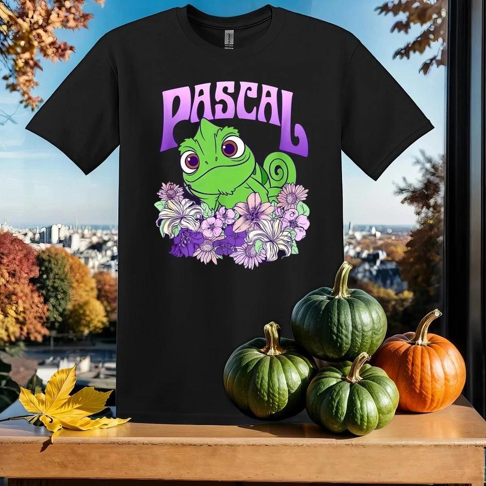 Tangled Pascal Cute Black T Shirt Unisex Style S
