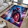 Spiderman Rides Motorcycle Carpet For Playroom Bedroom Living Room Sofa Home Decorkids Game Area Rug Nonslip Floor Mat