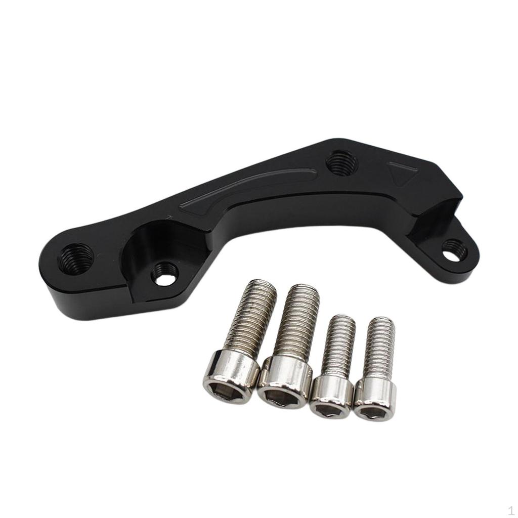 Brake Caliper Adapter Bracket, Aluminum Alloy Durable with Mounting Screws Fit Replace Spare Parts