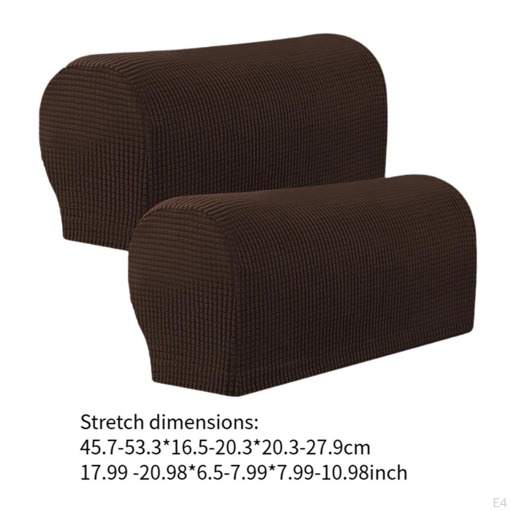2 Pieces Armrest Covers,Armchair Slipcovers for recliner Comfortable Sturdy Washable Chairs
