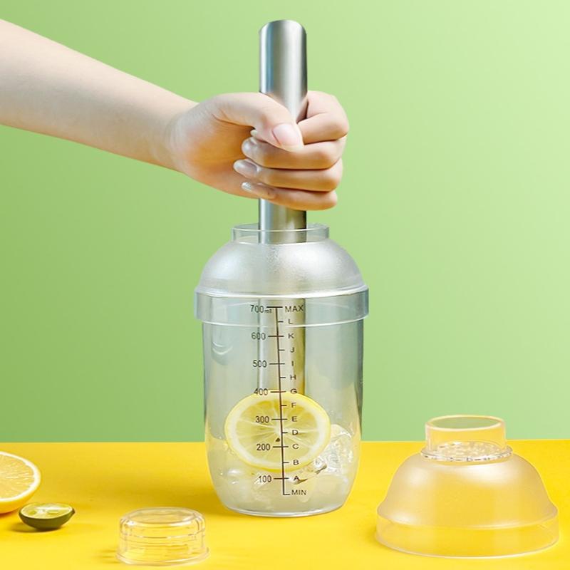 3/5/7Pcs Cocktail Shaker Set Cocktail Shaker And Measuring Jigger Set Drink Mixed Hand Shaker Tools For Bartending And Home Bar