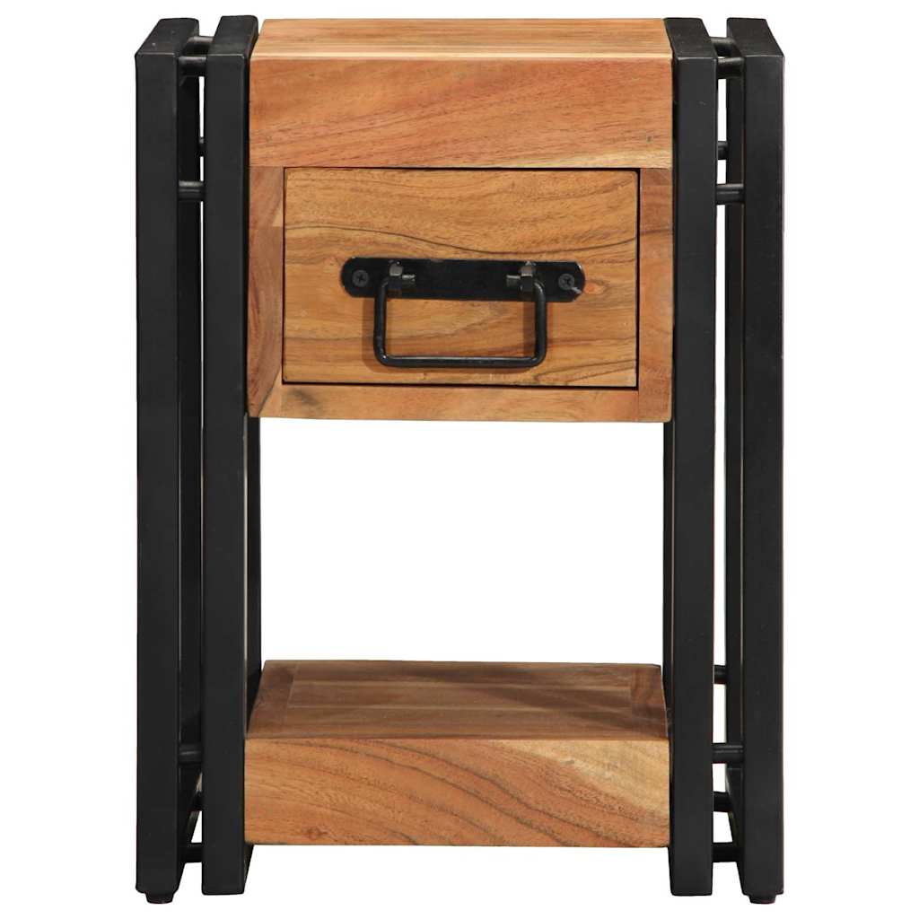 Nightstand 2 pcs Brown 30 x 30 x 40 cm Solid Wood Acacia