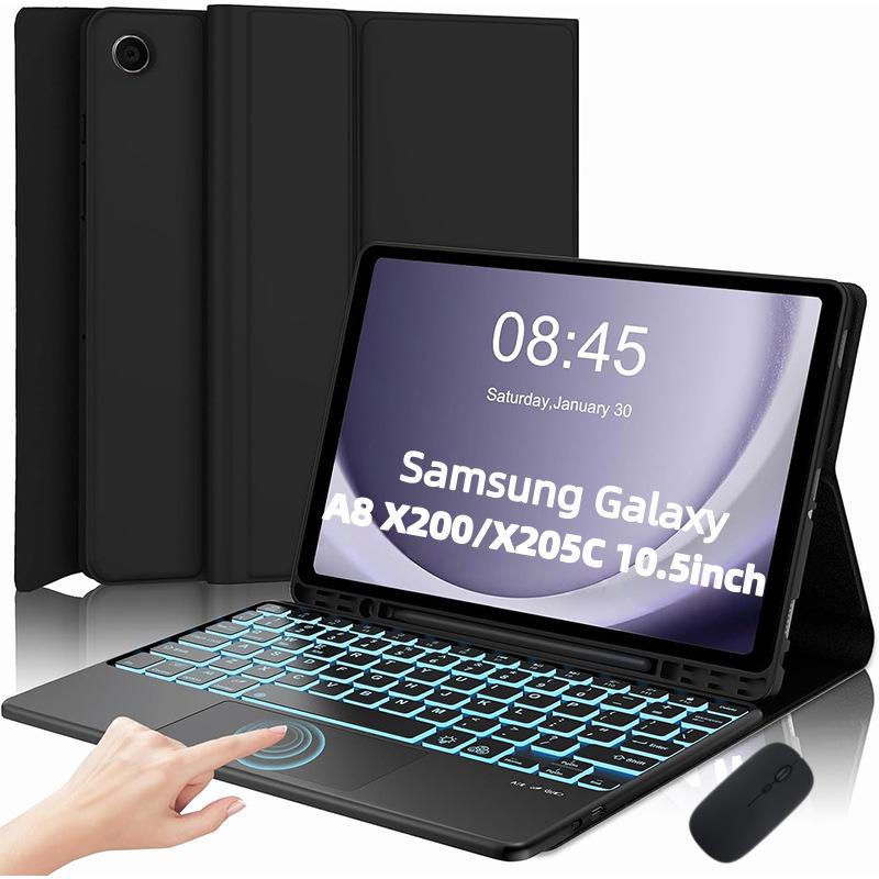 Samsung Tablet A8 Bluetooth Keyboard Leather Case for Galaxy 10.5 Inch X200