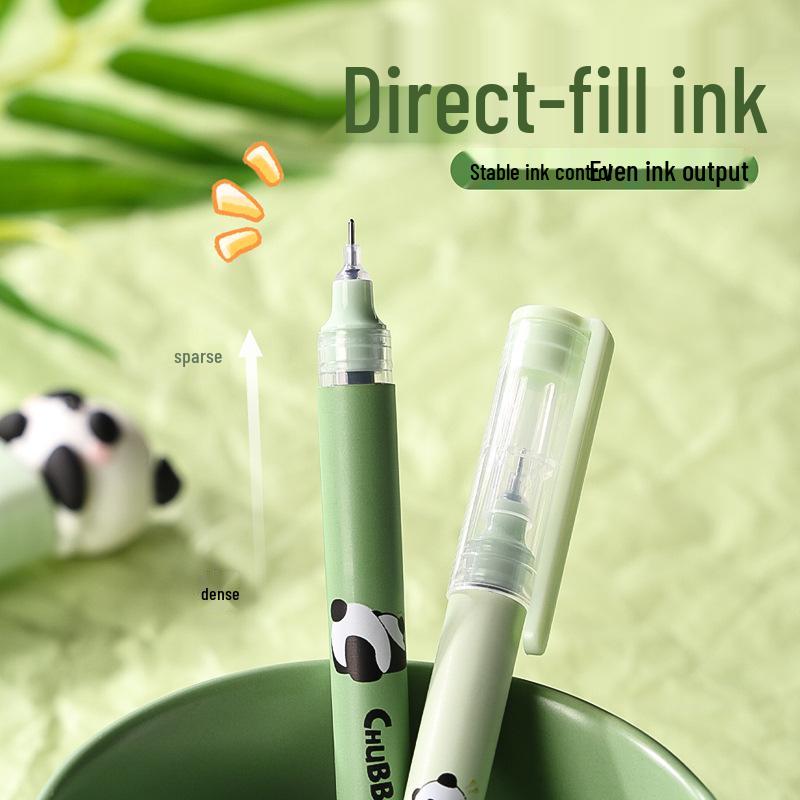 Kaba Bear Quick-Dry Cute Cartoon Black Pen for Exams and Smooth Writing