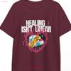 Healing Isnt Linear T Shirt Mental Health Awareness Self Care  Vintage Washed Unisex Stylish Designer Clothes Fashion Slightly