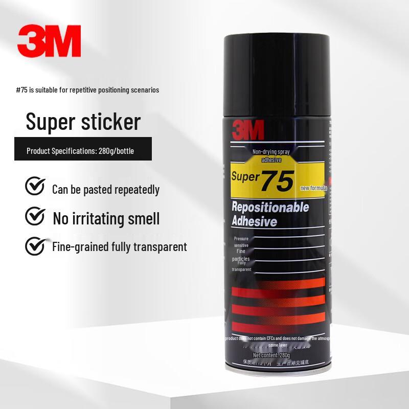 3M Супер 75 Переклеиваемый аэрозольный клей