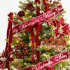 Christmas Decorations: Velvet Ribbon, Velvet Bow Pendants, Christmas Tree Ornaments, Christmas Setting Scenes