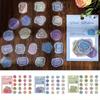 80Pcs/2Bags Kawaii Stationery Stickers Vintage Fire Paint Diary Planner Decorative Mobile Stickers Scrapbooking DIY Craft Sticker