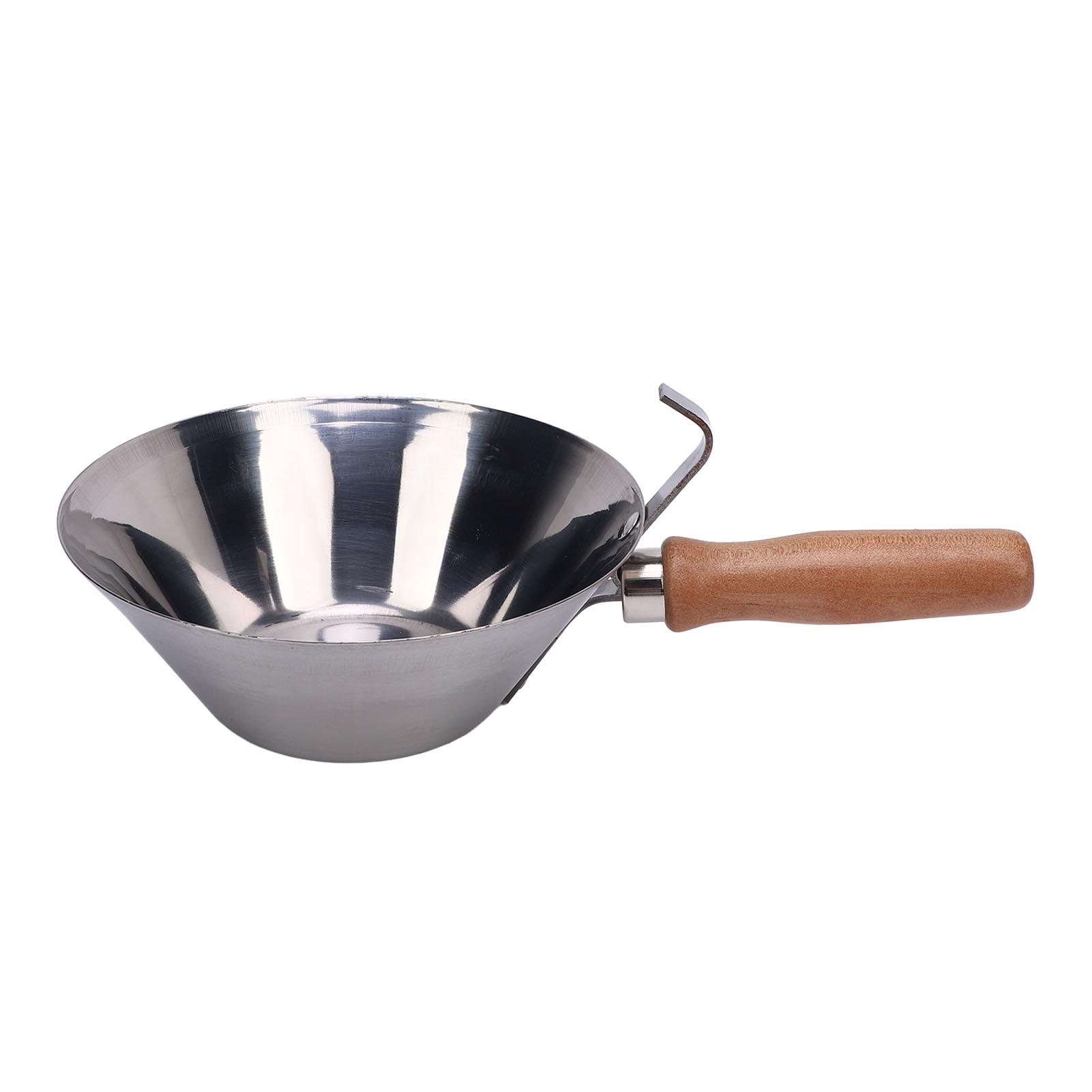 

Штукатурная миска Многофункциональная миска для раствора из нержавеющей стали с деревянной ручкой для раствора гипса