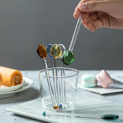Ice Cream Heat-Resistant Transparent Stirring Tool Coffee Scoop Stirrer Teaspoon Scoop