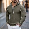 Men's Casual Fashion Sweatshirt Men's Drawstring Half Zip Hoodie