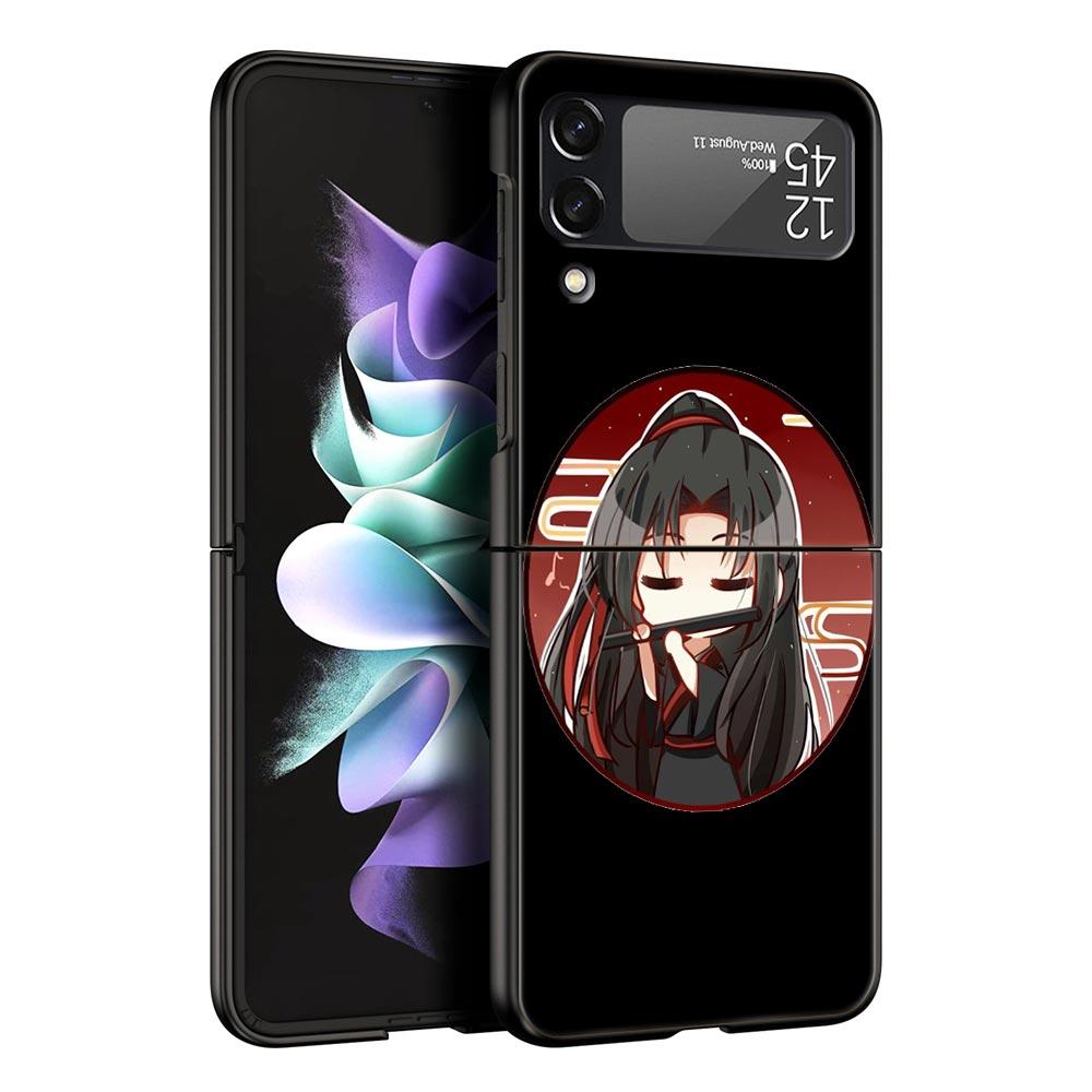 Heaven Officials Blessing TGCF Phone Case for Samsung Galaxy Z Flip 3 4 5 Black Folding Mobile Shell Hard Coque Protect Cover