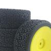 4/Pack RC Tires 66 Rubber Tyre Set for 144001 1/14 1:18 1:16 1:10 Buggy Crawler Cars Spare