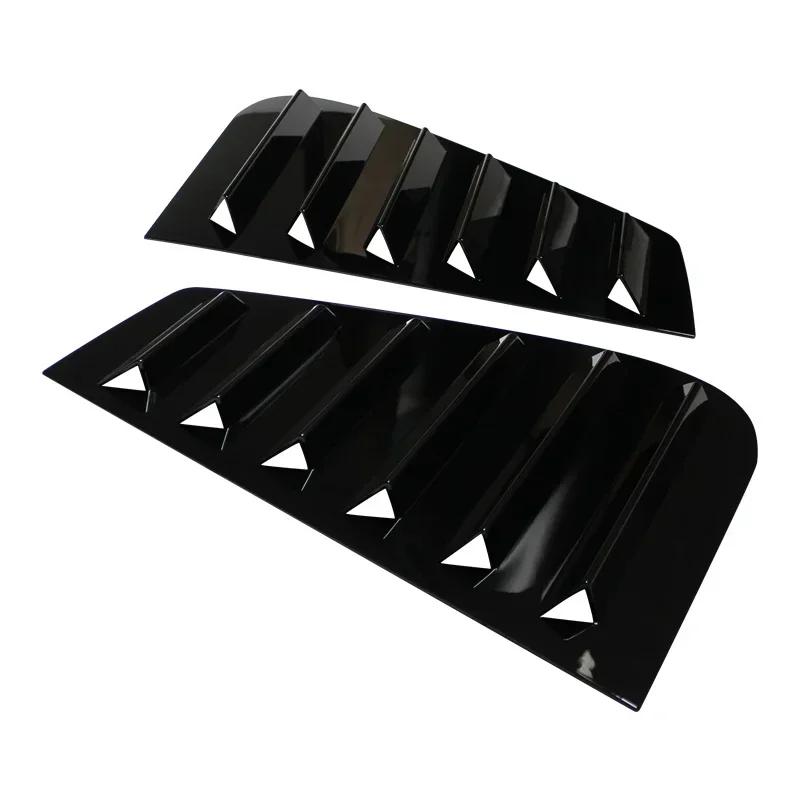 Für VW Golf 4 MK4 1997-2006 Auto-hintere Dreieckjalousien Lamellenabdeckung Schutzaufkleber ABS-Kunststoff Heckscheibenfensterladen