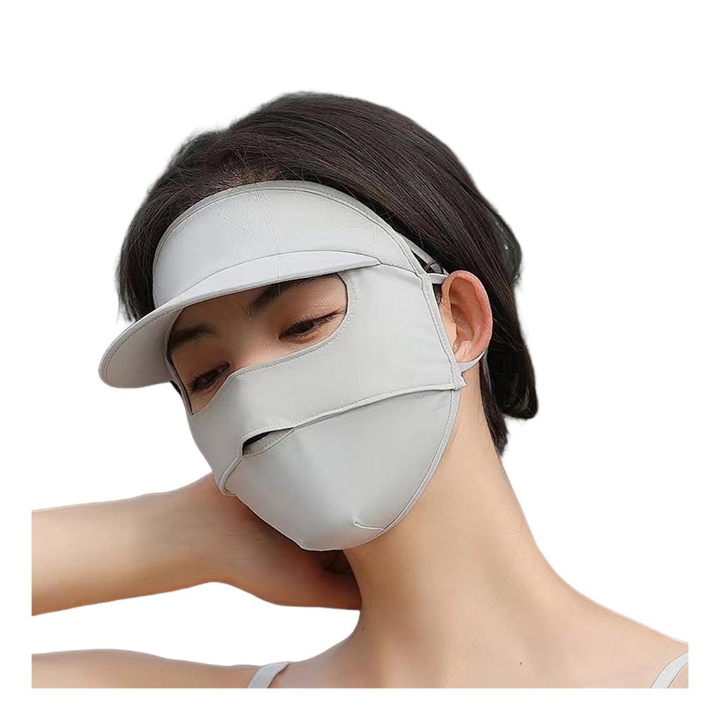 Yousheng UPF 50+ Women Full Face Guard Sunscreen Covering Adjustable Earrings Wide Brim Breathable Anti UV Face Guard