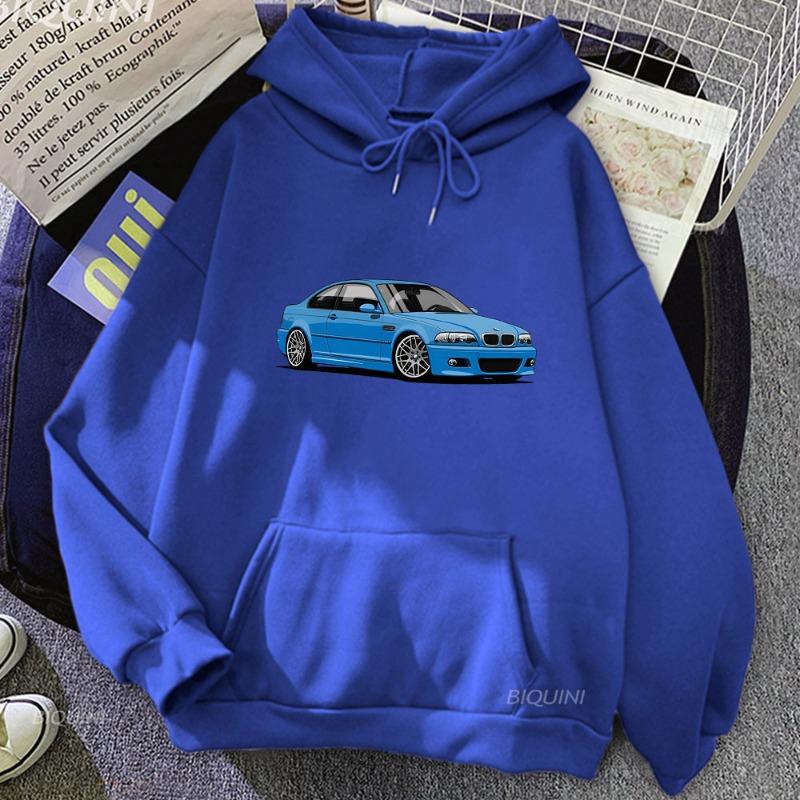 46 Car Printing Hoodies Women Men Long Sleeve Hooded Sweatshirts Unisex Casual Streetwear Y2K Street Fashion Pullover Clothing