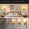 Rechargeable RGB Remote Control Crystal Wall Lamp for Bedroom & Living Room