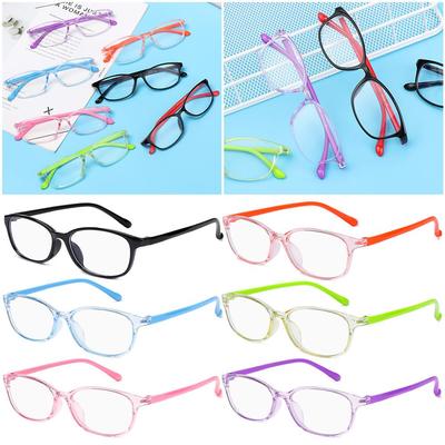 Lente Transparente Antirradiación Niño Niña Anti Luz Azul Gafas Cuadradas para Ordenador Gafas para Niños Gafas de Seguridad