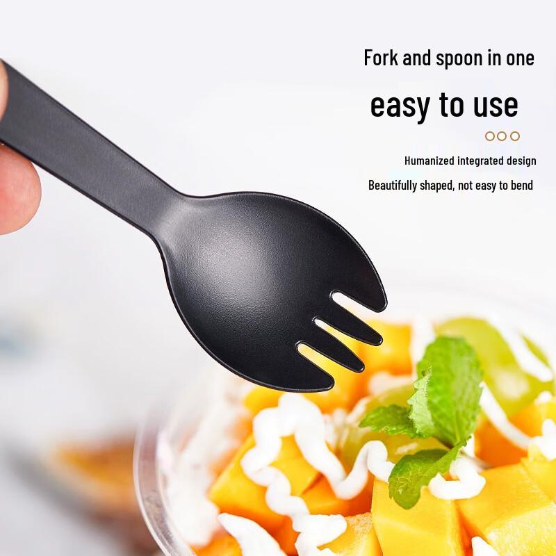 Yangge Individually Wrapped Disposable Plastic Fork Spoons