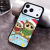 Christmas Owl soft Phone Case For iPhone 17 16 15 14 13 12 11 Pro Max Plus 17Air Soft Silicone Cover