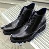 2024 Patent Leather Glossy High Top Pointy English Style Inside Heightening Men's Shoes Zipper Rivets Casual Leather Shoes