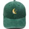 New Star Moon Embroidery Baseball Cap Washed Retro Daddy Hat Men's and Women's Casual Outdoor Sports Hat