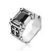 Vintage Stainless Steel Cross Rings for Men Women Classic Elegant Red/Black Stone Rings Fashion Jewelry Accessories Wholesale