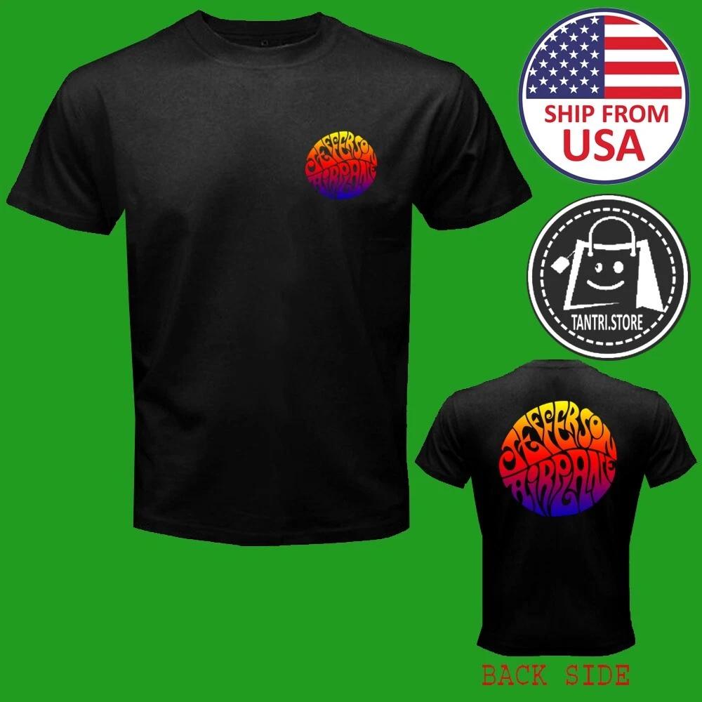 Jefferson Airplane Men s Black Size S to 5XL 4XL