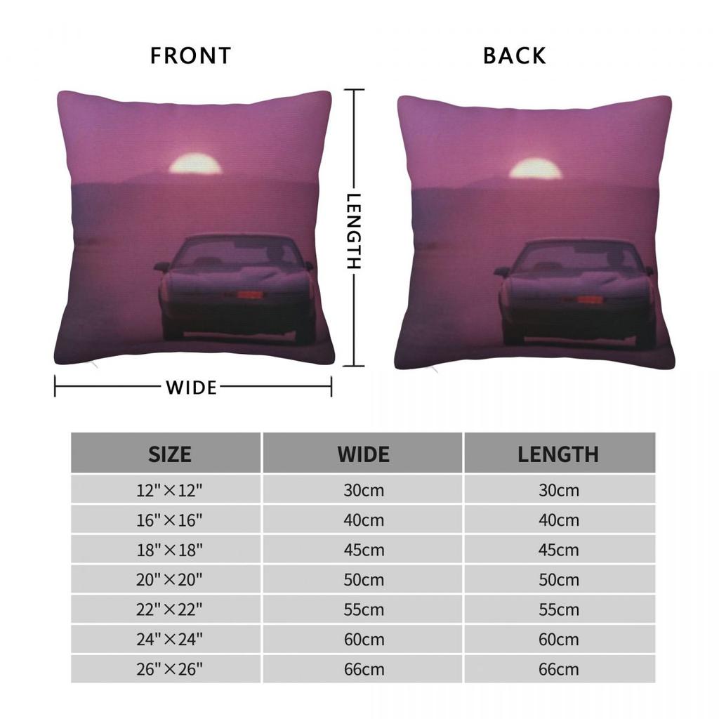 Kitt Knight Rider Kissenbezug Polyester Leinen Samt Muster Reißverschluss Dekor Kissenbezug für Sofakissen Heimkissenbezug Großhandel
