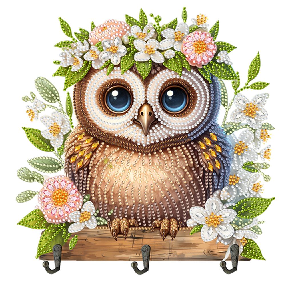 Animal Wood DIY Diamond Painting Hooks Creative Handmade Gift for Various Occasions for Wall Decoration and Space-Saving Storage