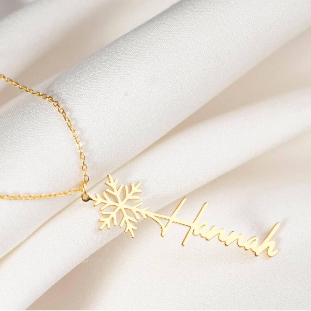 

Іменний кулон-ланцюжок з нержавіючої сталі - Персоналізований різдвяний подарунок Specify font in order notes срібний