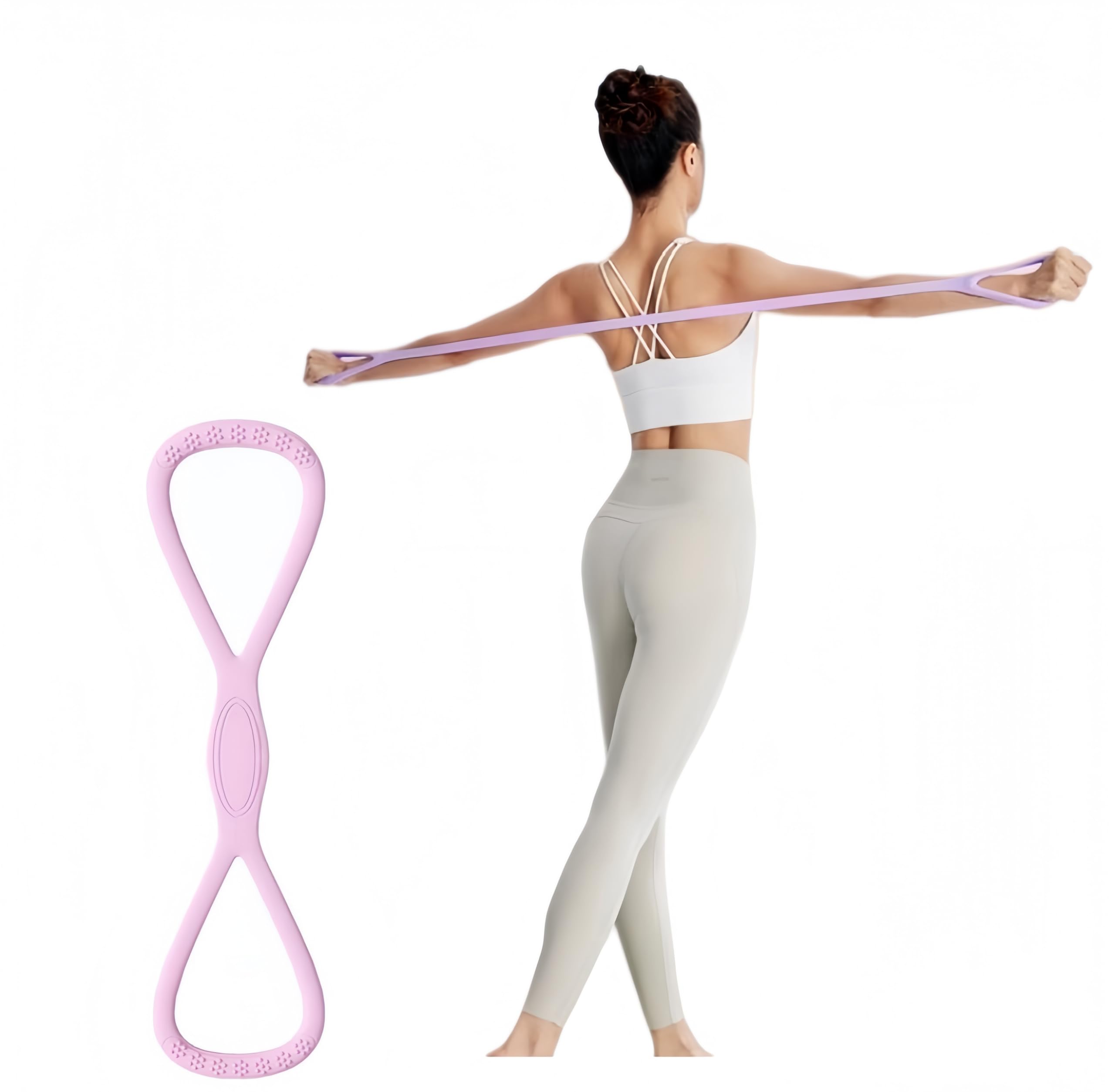 Stretch Rubber 35LB Training Tube Exercise Tube Elastic Band Exercise M фиолетовый